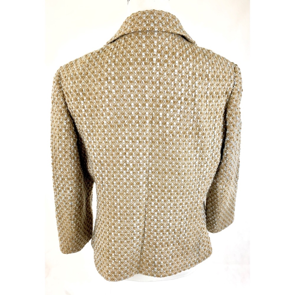 ANN TAYLOR Tweed Wool Button Front Blazer - Picture 4 of 5